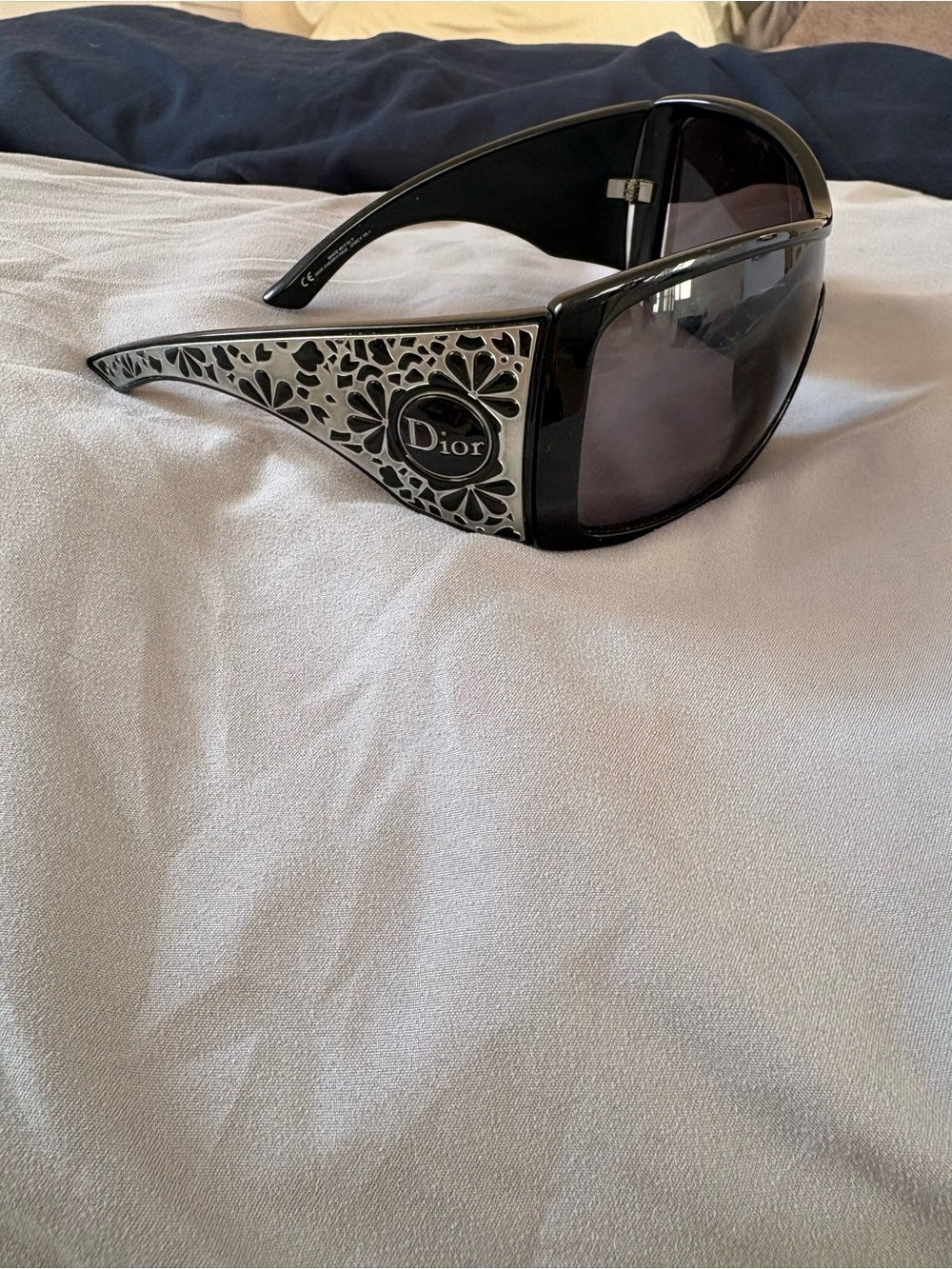 Dior Women's Black Vintage Cherry Tree rare vintage Sunglasses